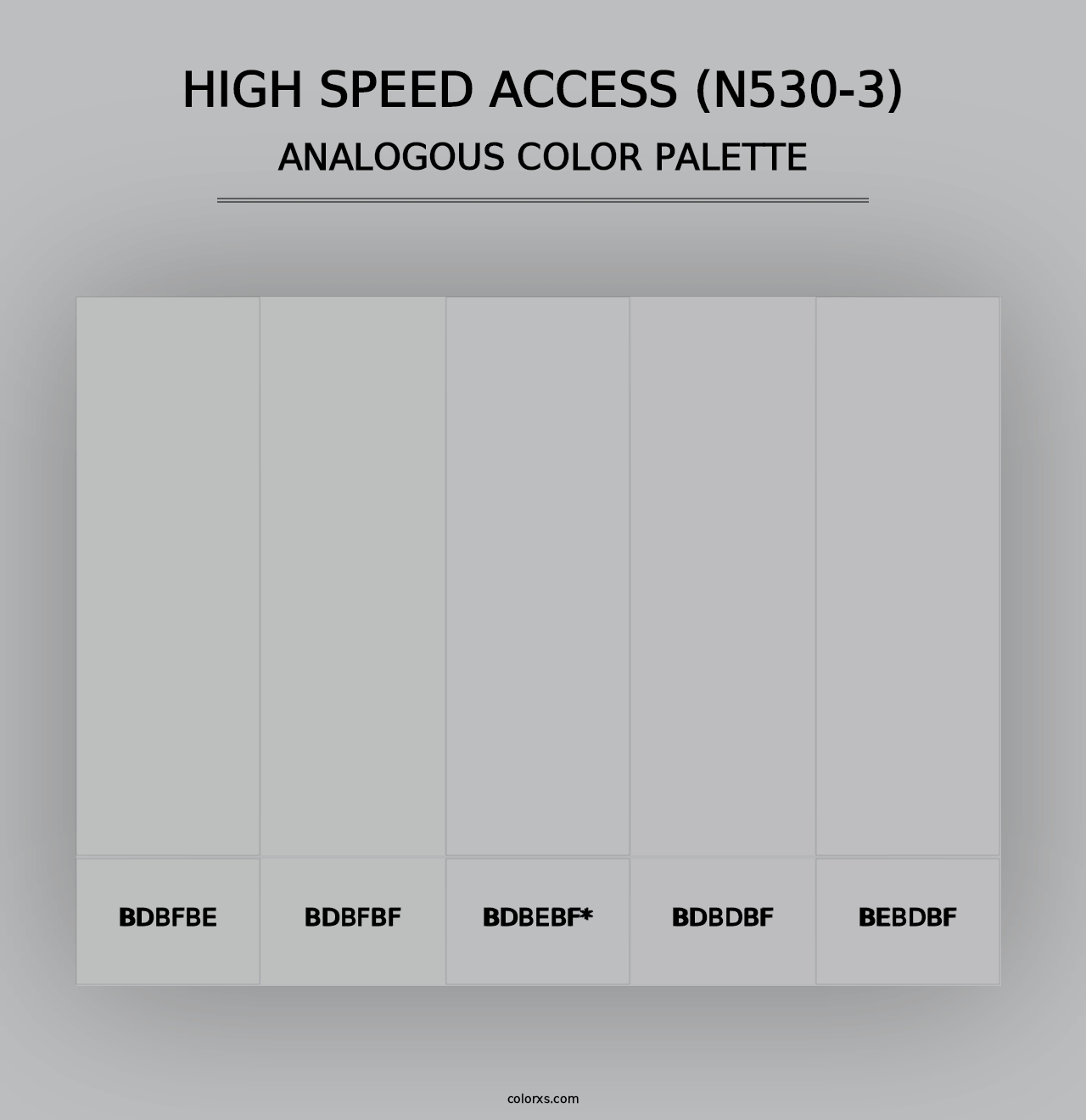 High Speed Access (N530-3) - Analogous Color Palette