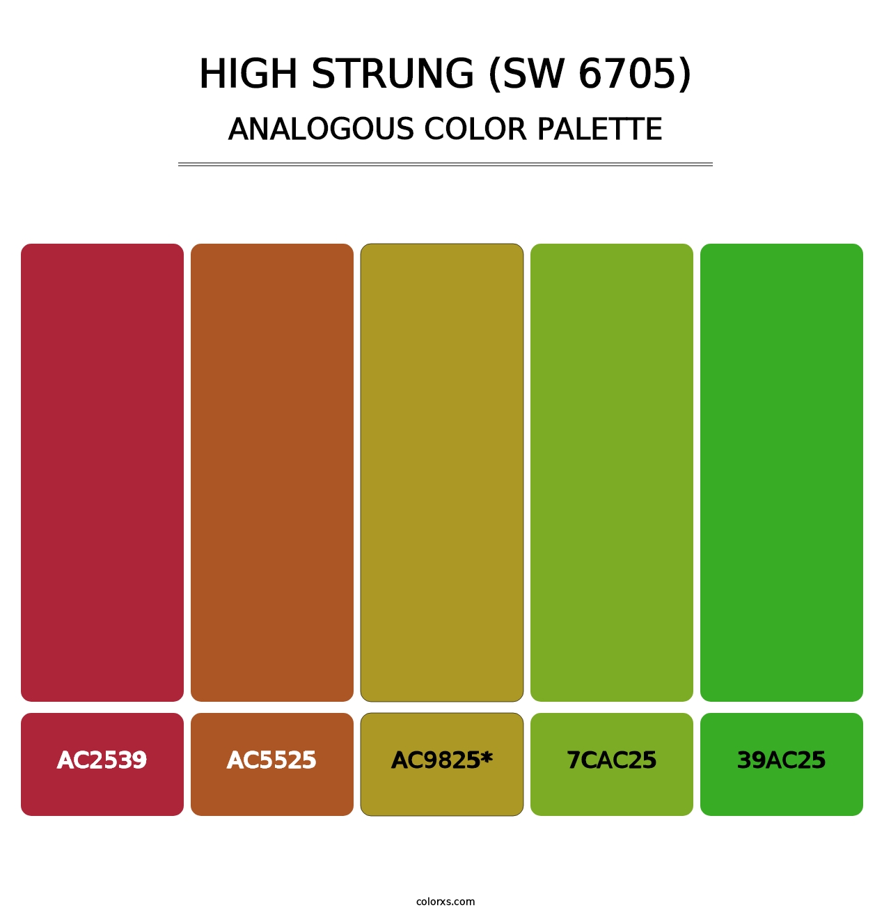 High Strung (SW 6705) - Analogous Color Palette