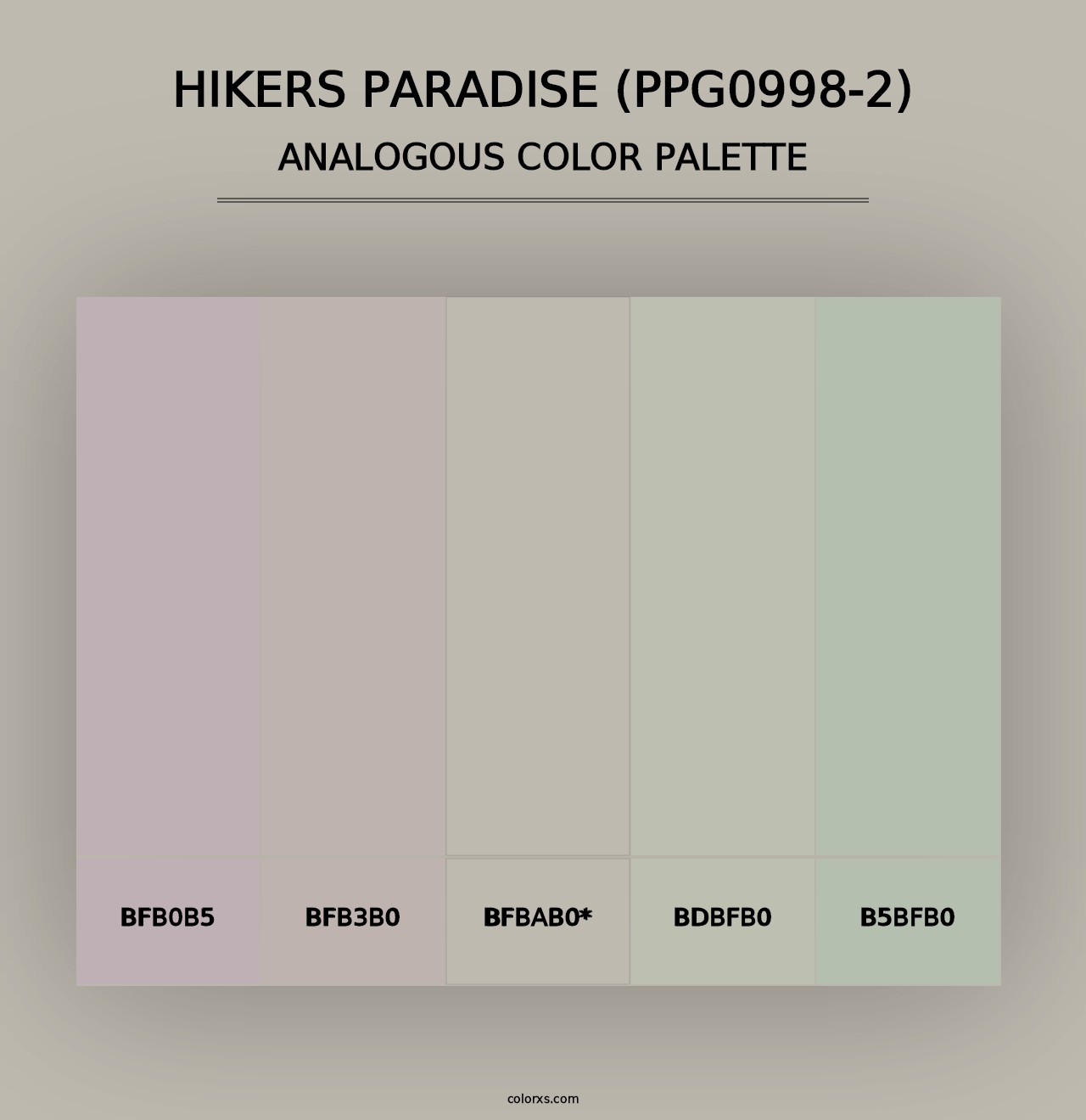 Hikers Paradise (PPG0998-2) - Analogous Color Palette