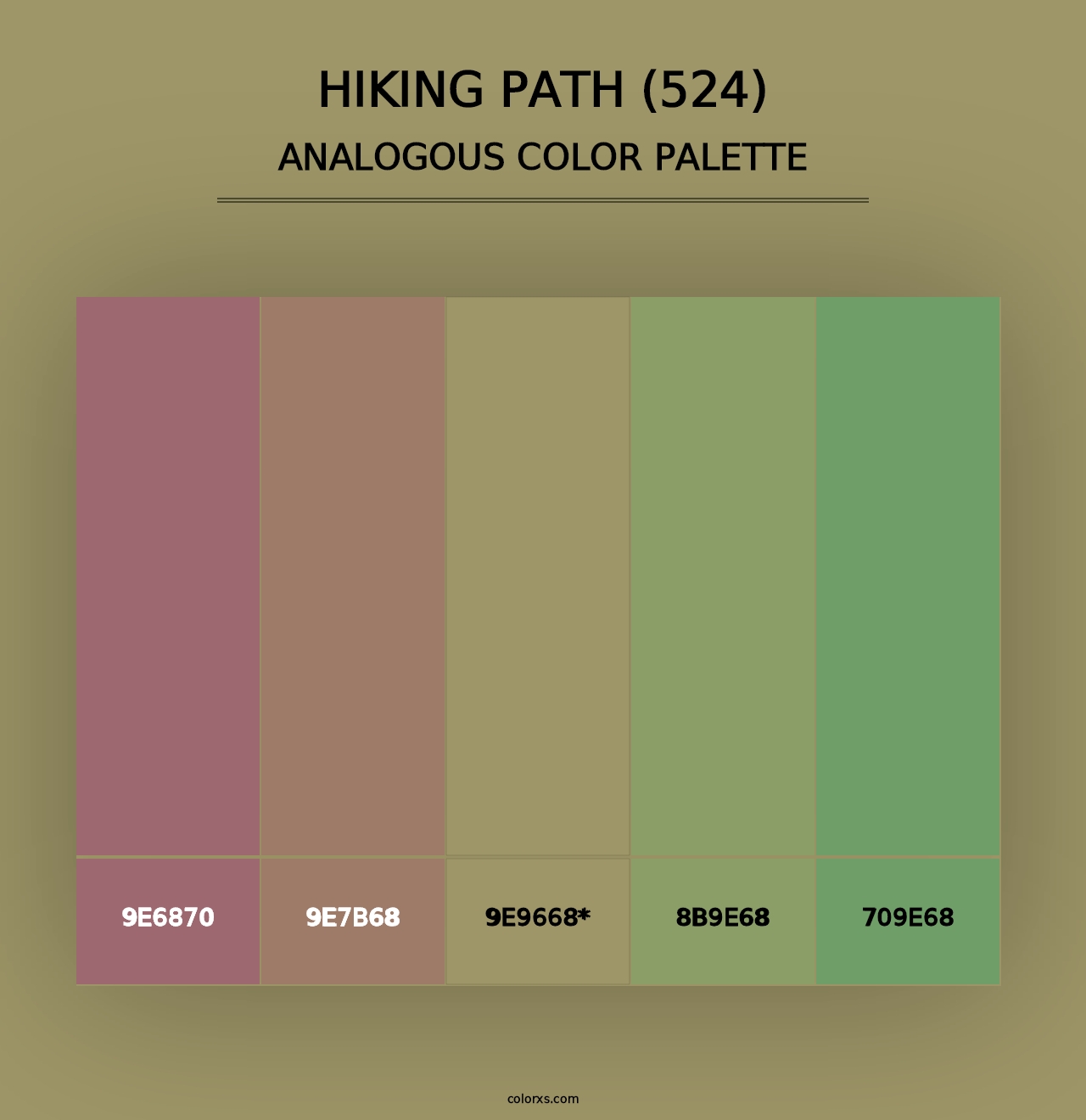 Hiking Path (524) - Analogous Color Palette