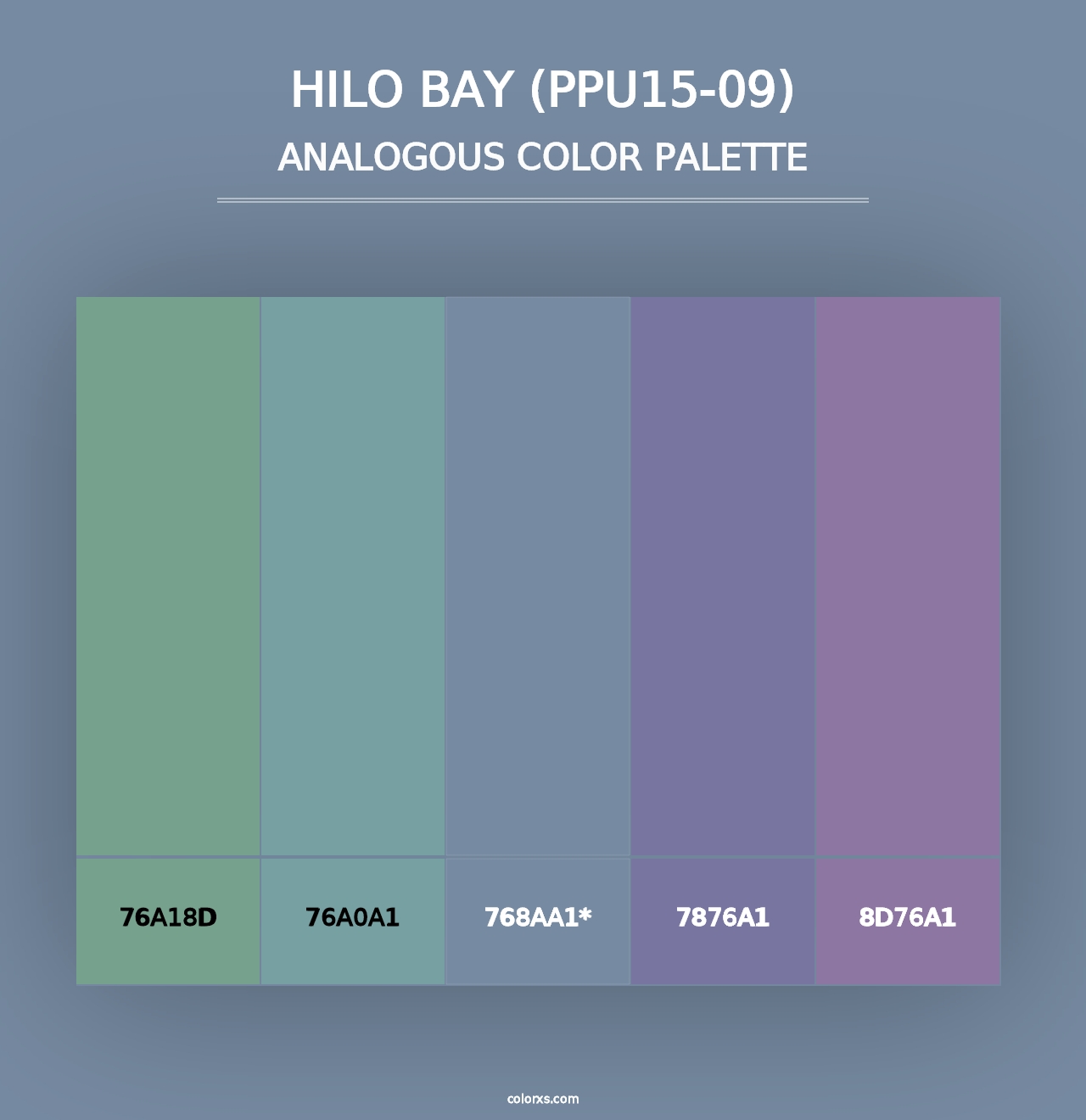 Hilo Bay (PPU15-09) - Analogous Color Palette