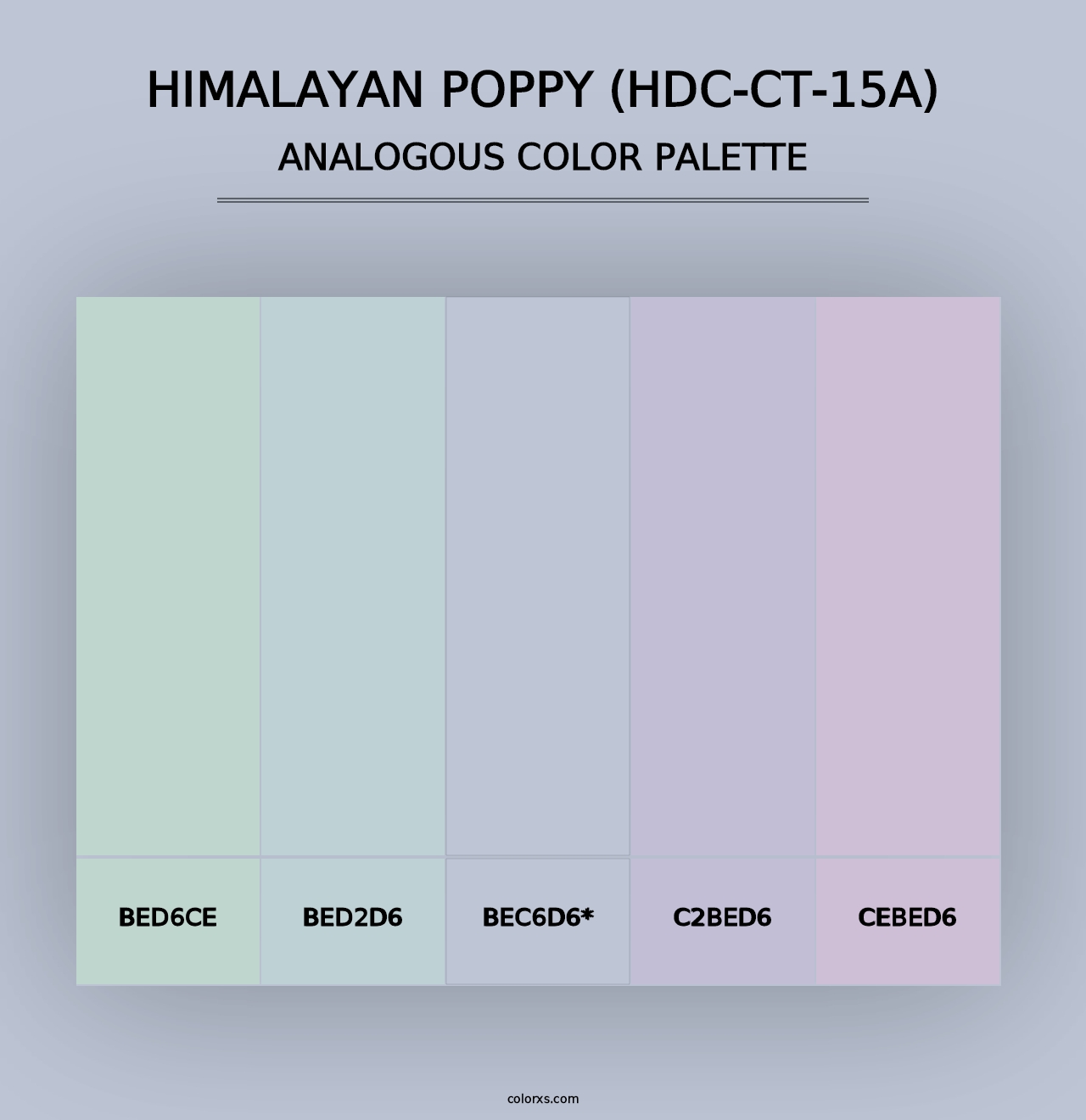 Himalayan Poppy (HDC-CT-15A) - Analogous Color Palette