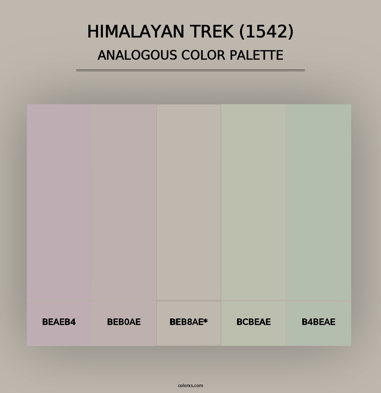 Himalayan Trek (1542) - Analogous Color Palette