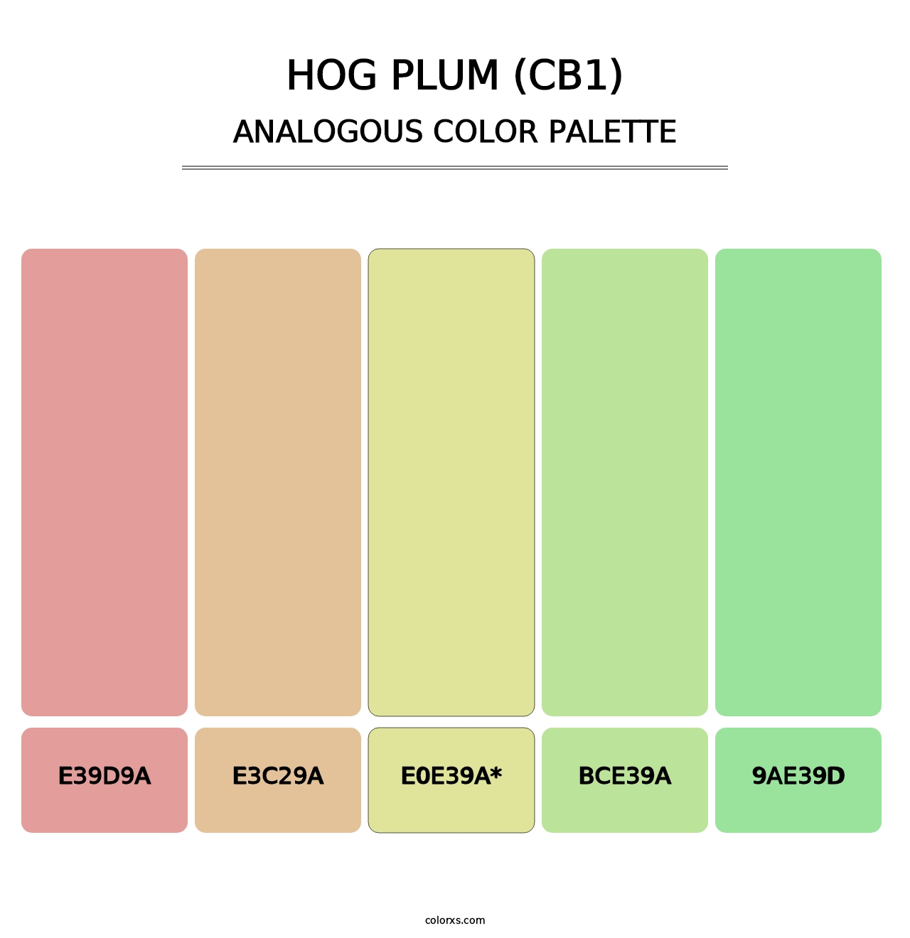 Hog Plum (CB1) - Analogous Color Palette