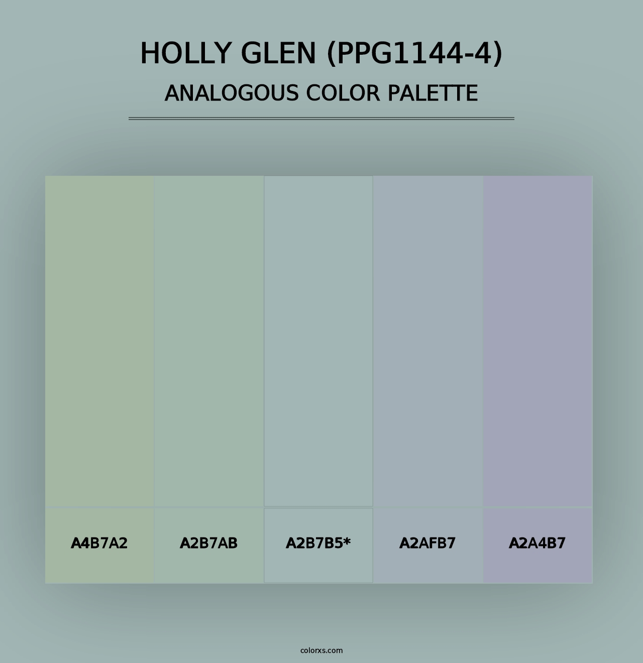 Holly Glen (PPG1144-4) - Analogous Color Palette