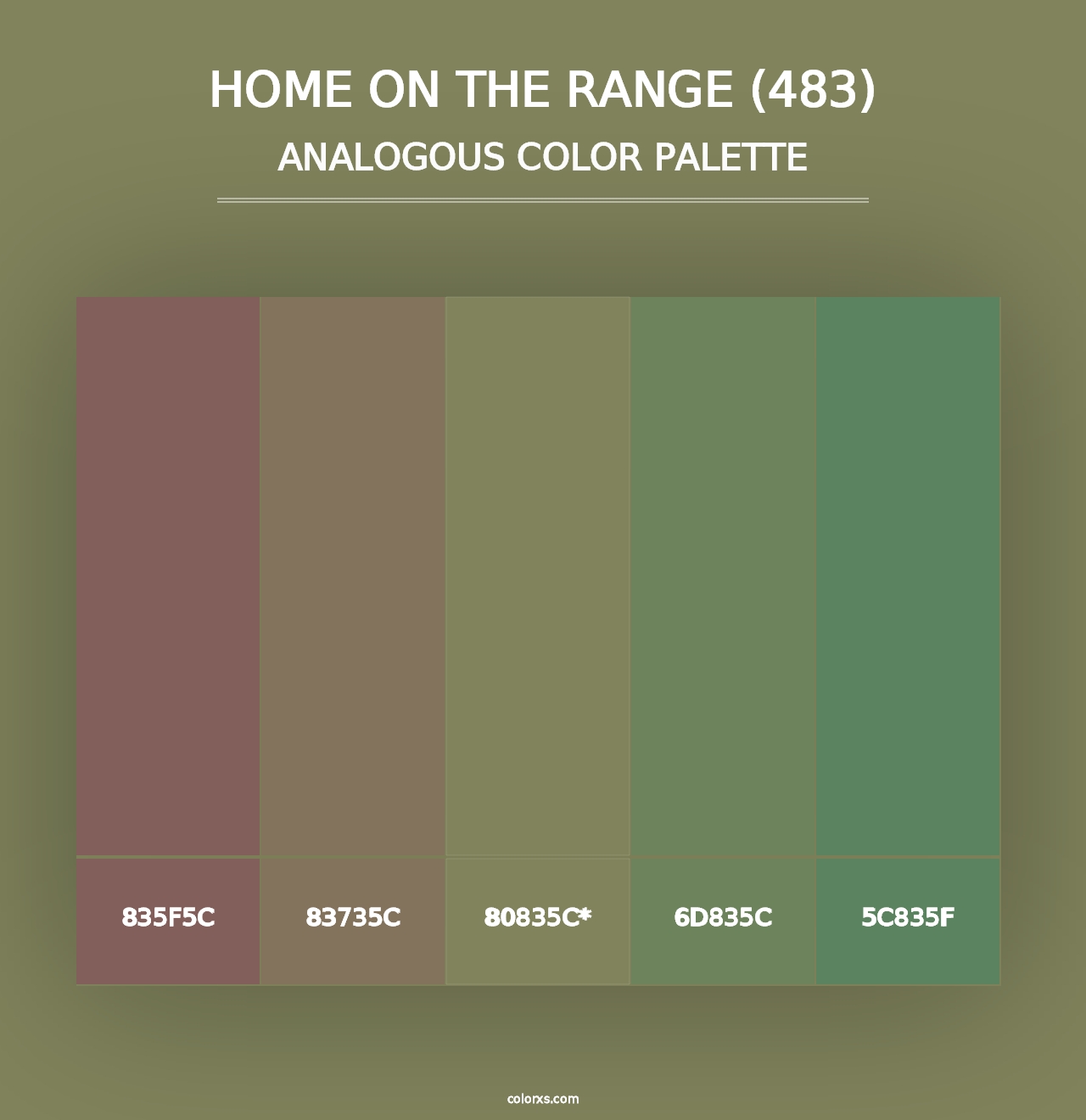 Home on the Range (483) - Analogous Color Palette