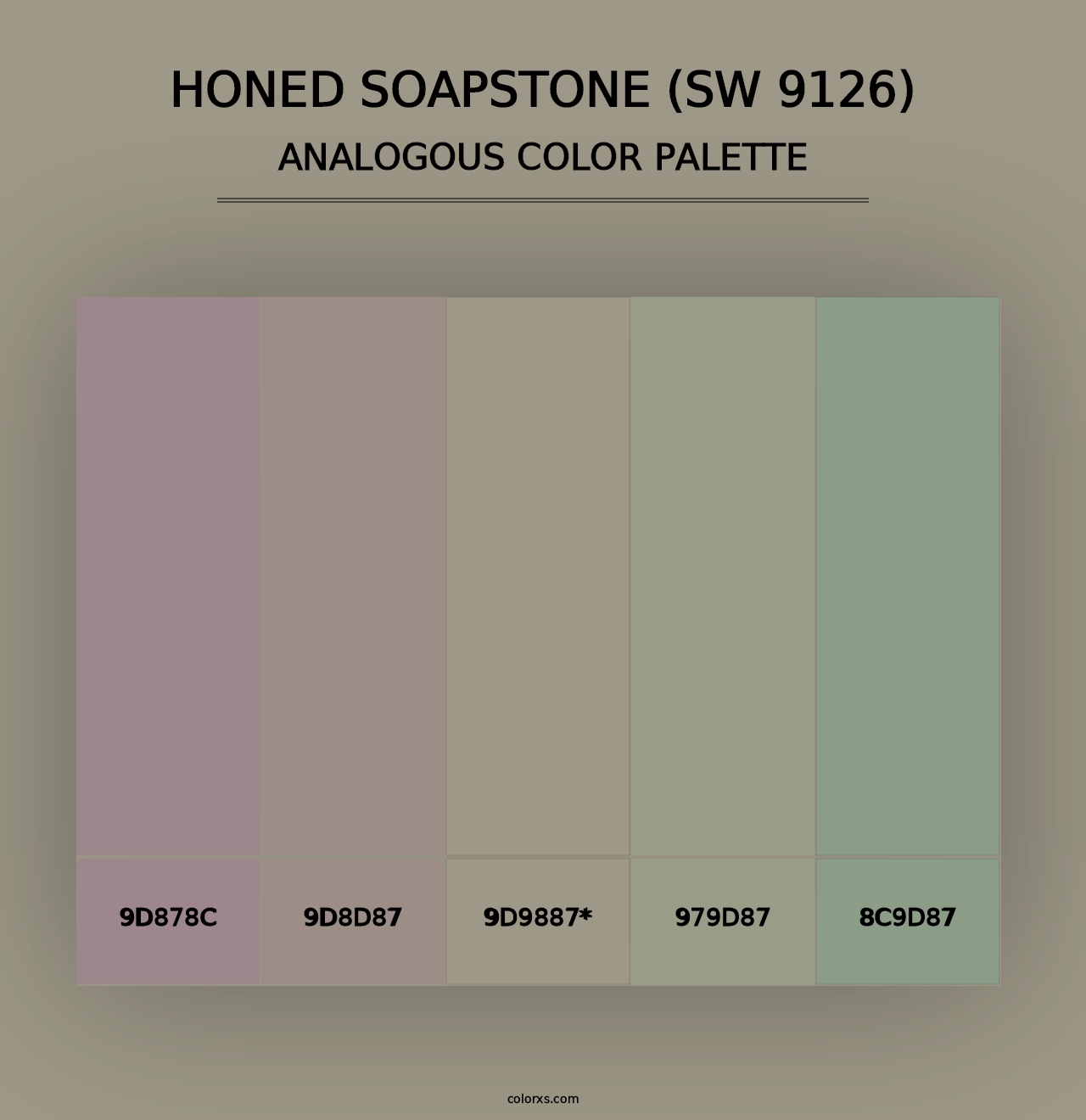 Honed Soapstone (SW 9126) - Analogous Color Palette