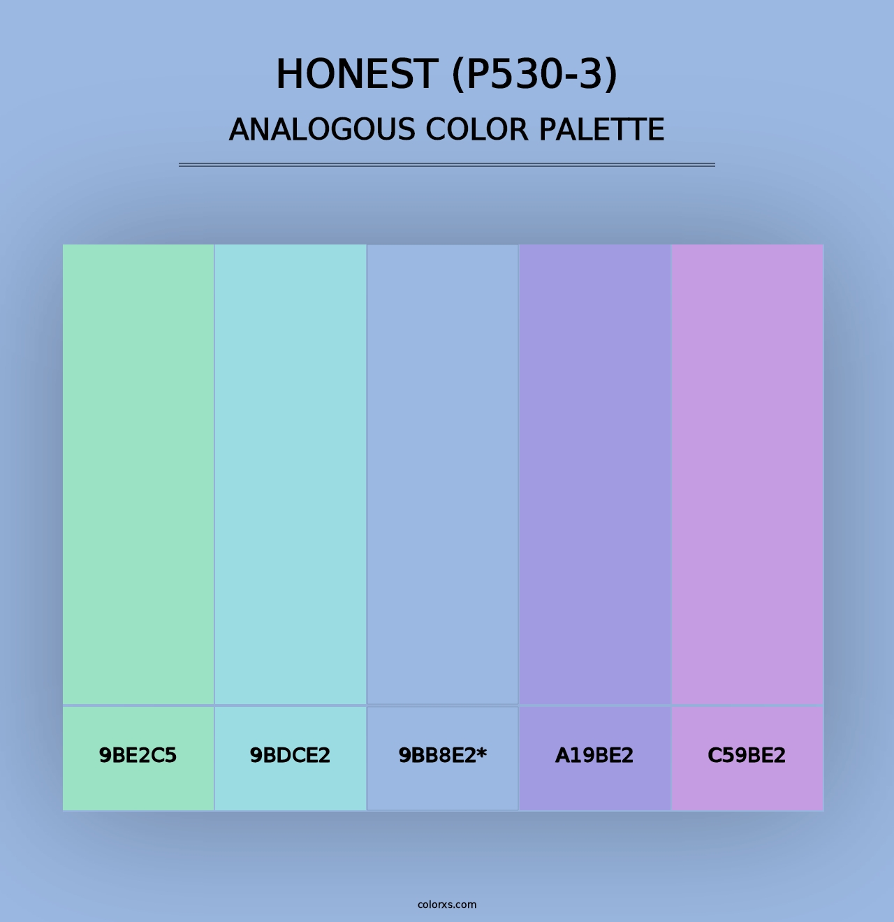 Honest (P530-3) - Analogous Color Palette