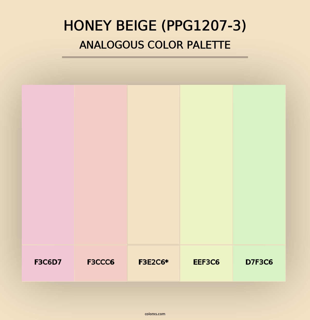 Honey Beige (PPG1207-3) - Analogous Color Palette