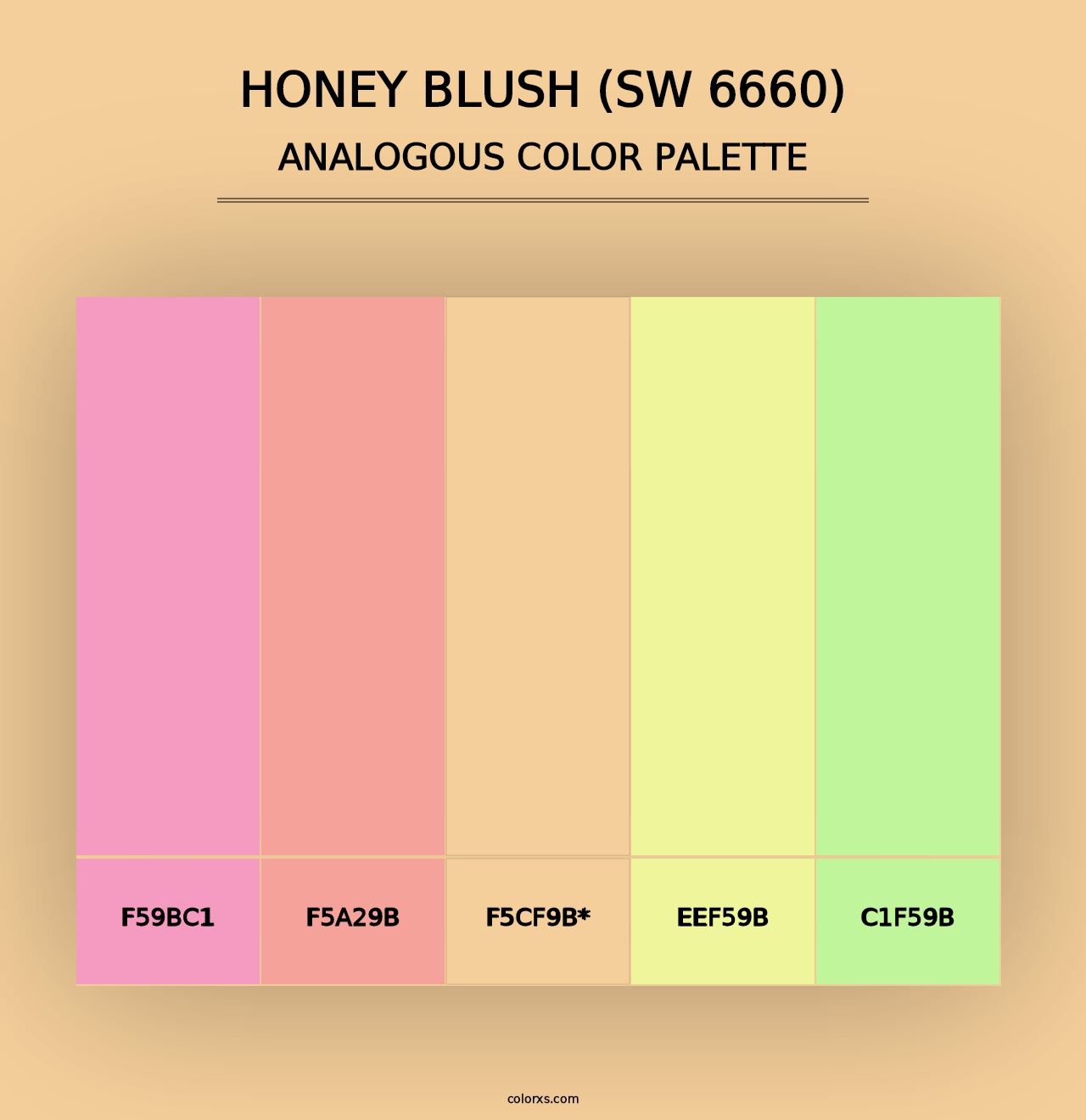 Honey Blush (SW 6660) - Analogous Color Palette