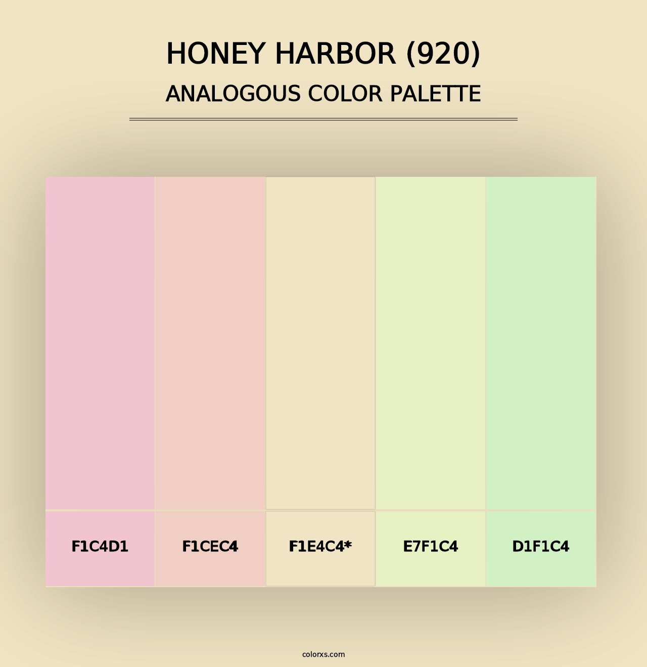 Honey Harbor (920) - Analogous Color Palette