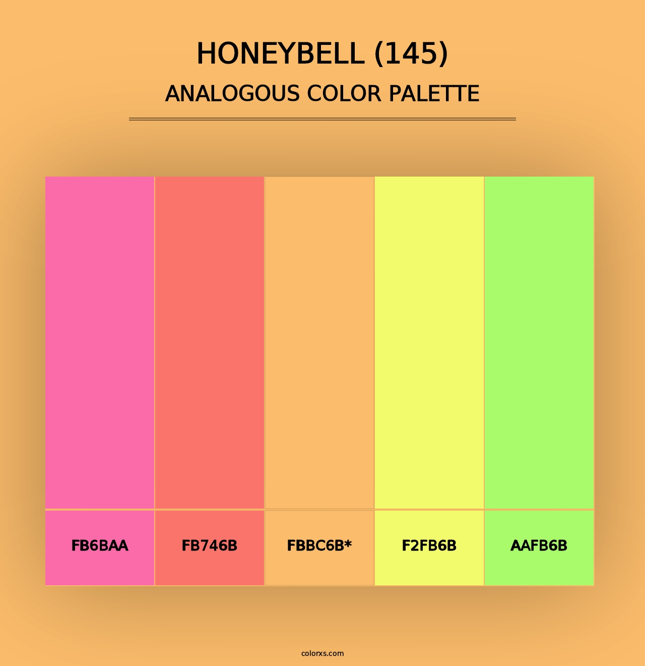 Honeybell (145) - Analogous Color Palette