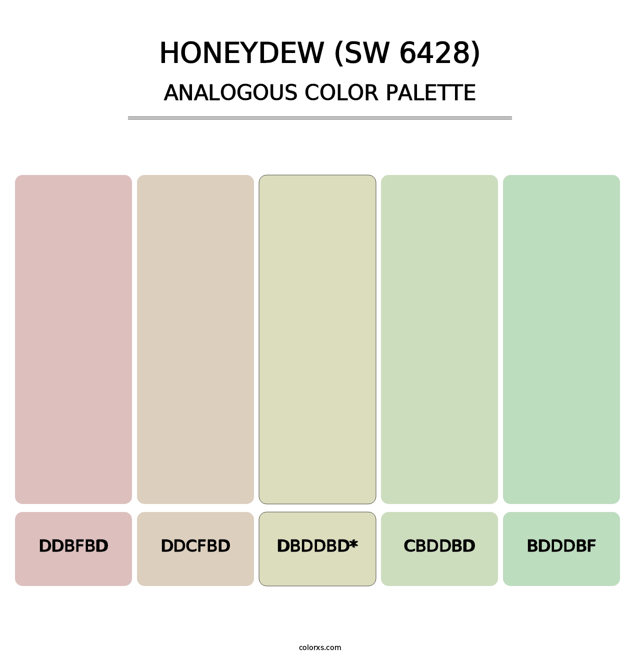 Honeydew (SW 6428) - Analogous Color Palette