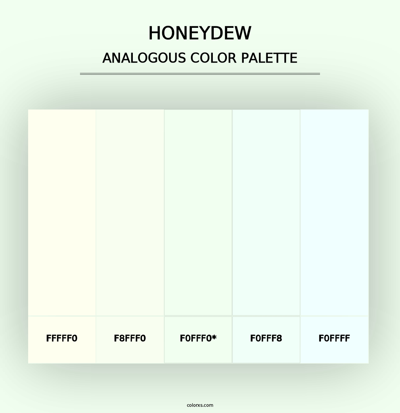 Honeydew - Analogous Color Palette