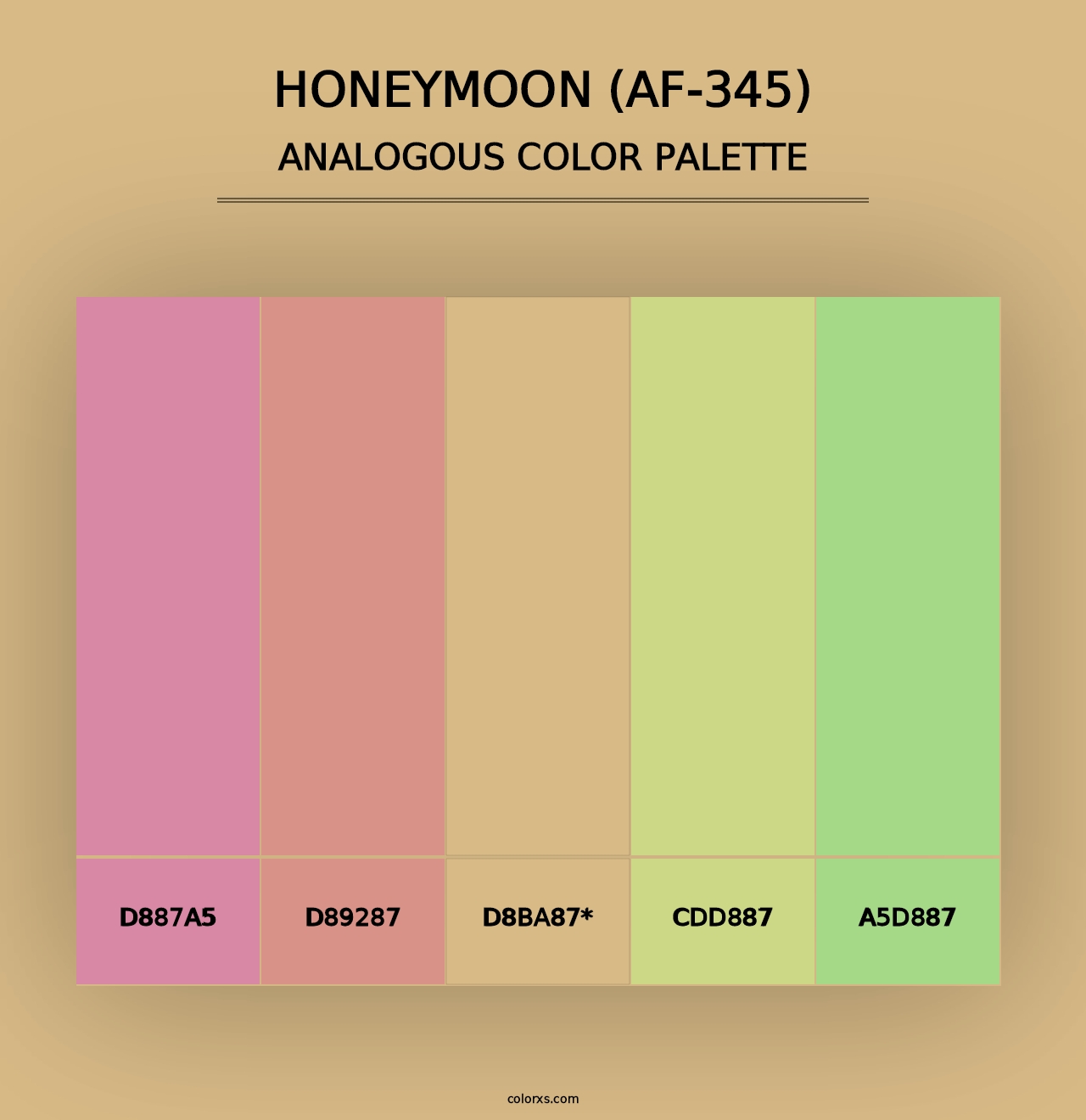 Honeymoon (AF-345) - Analogous Color Palette