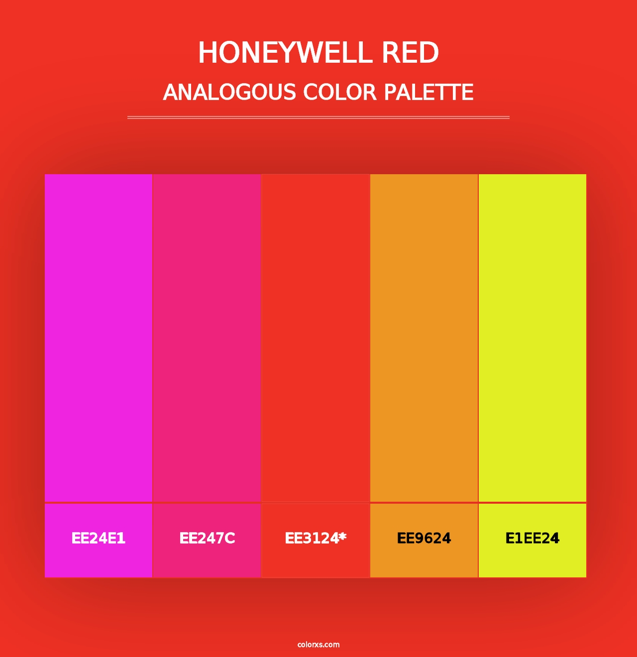 Honeywell Red - Analogous Color Palette