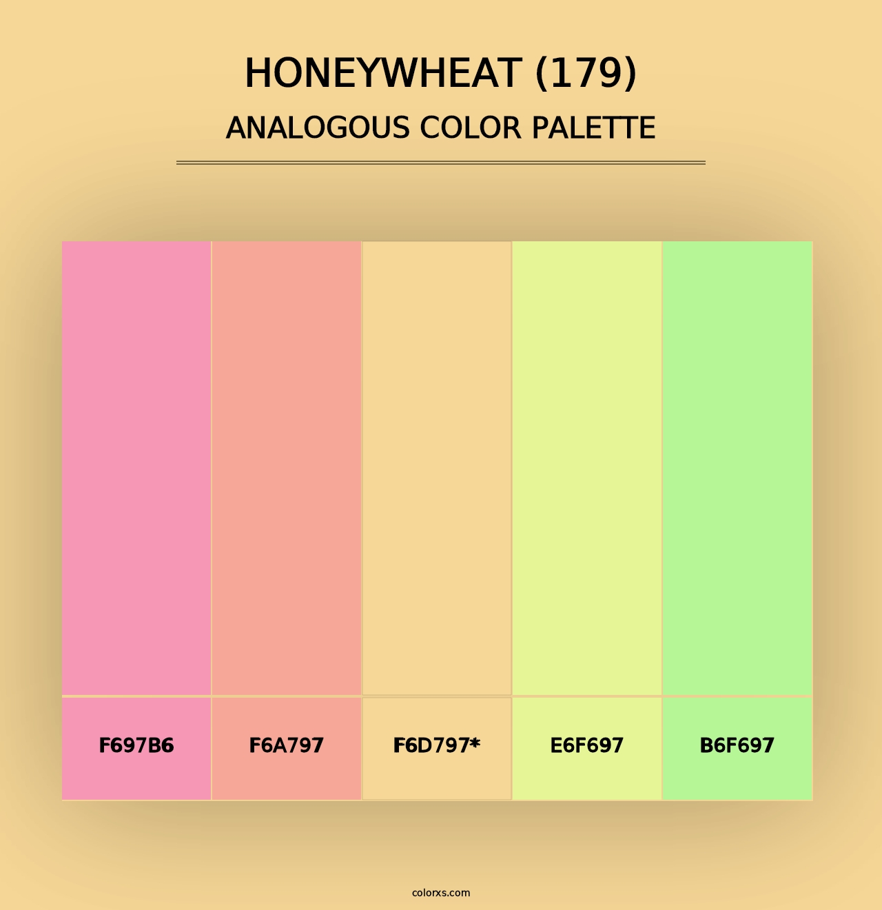 Honeywheat (179) - Analogous Color Palette