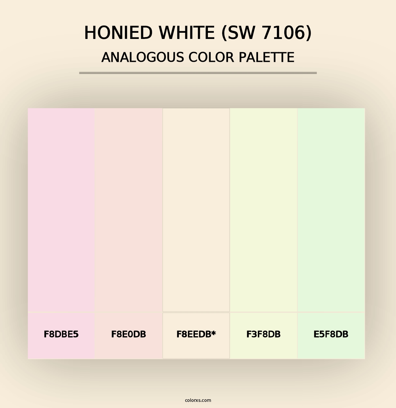 Honied White (SW 7106) - Analogous Color Palette