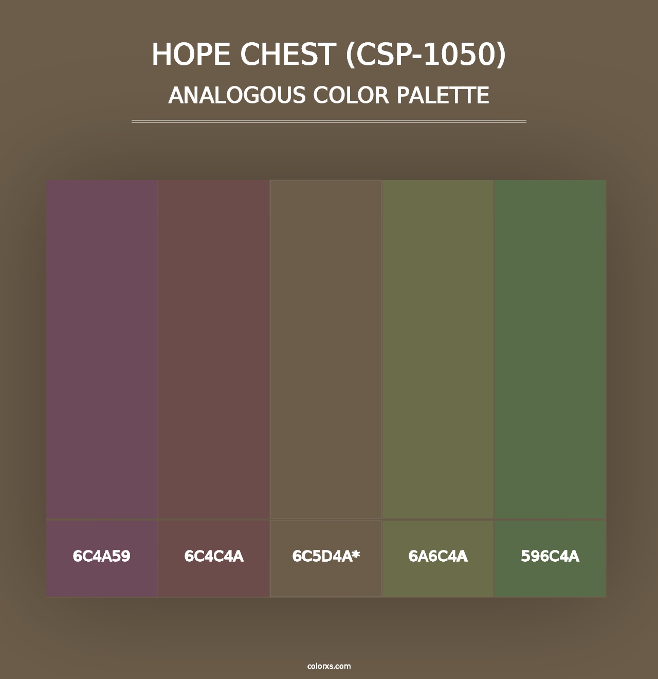 Hope Chest (CSP-1050) - Analogous Color Palette