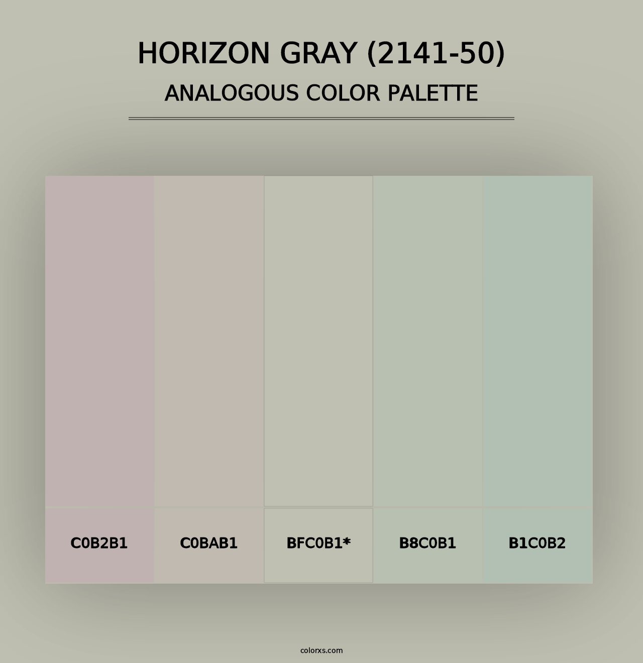 Horizon Gray (2141-50) - Analogous Color Palette