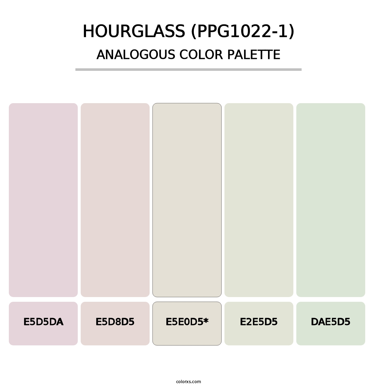 Hourglass (PPG1022-1) - Analogous Color Palette