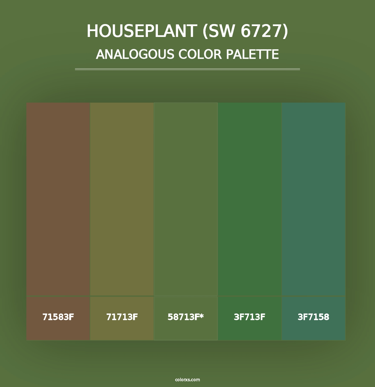 Houseplant (SW 6727) - Analogous Color Palette