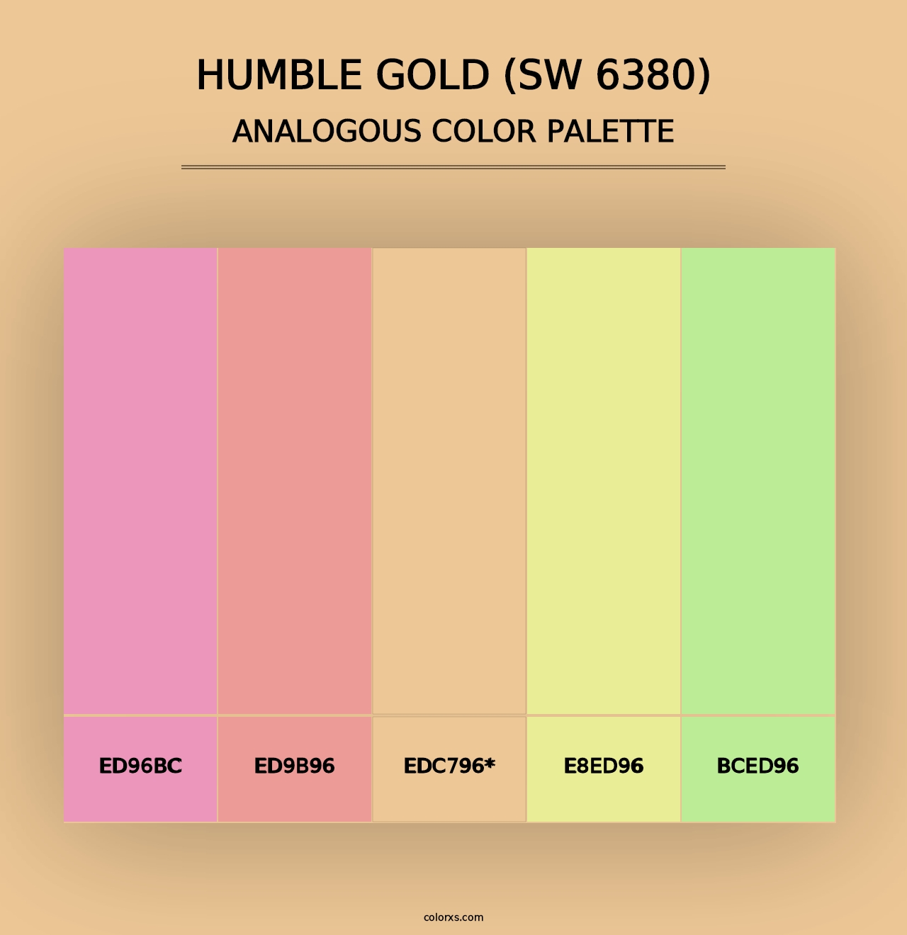 Humble Gold (SW 6380) - Analogous Color Palette