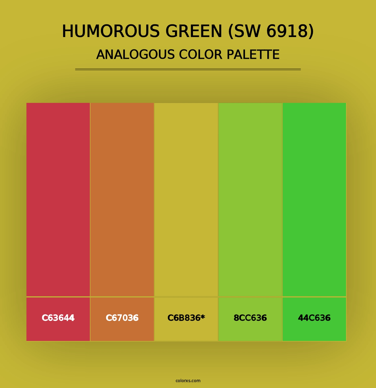 Humorous Green (SW 6918) - Analogous Color Palette