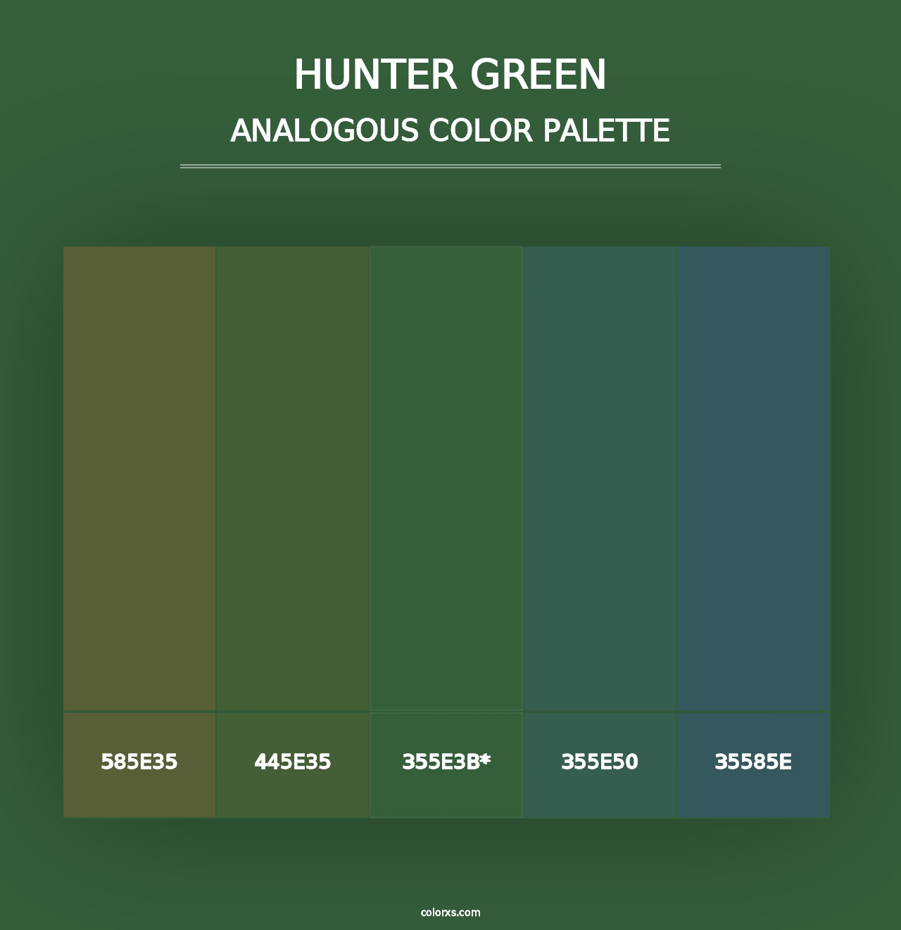 Hunter Green color palettes - colorxs.com