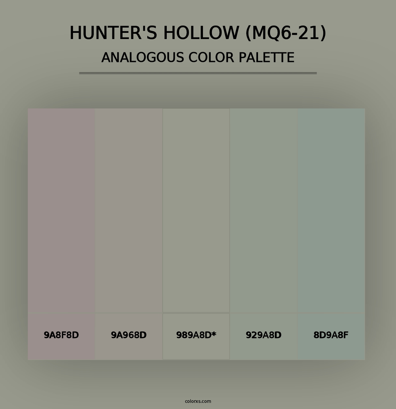 Hunter'S Hollow (MQ6-21) - Analogous Color Palette