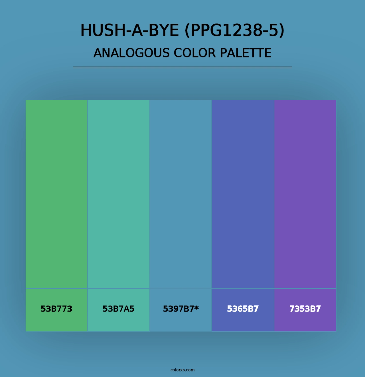 Hush-A-Bye (PPG1238-5) - Analogous Color Palette