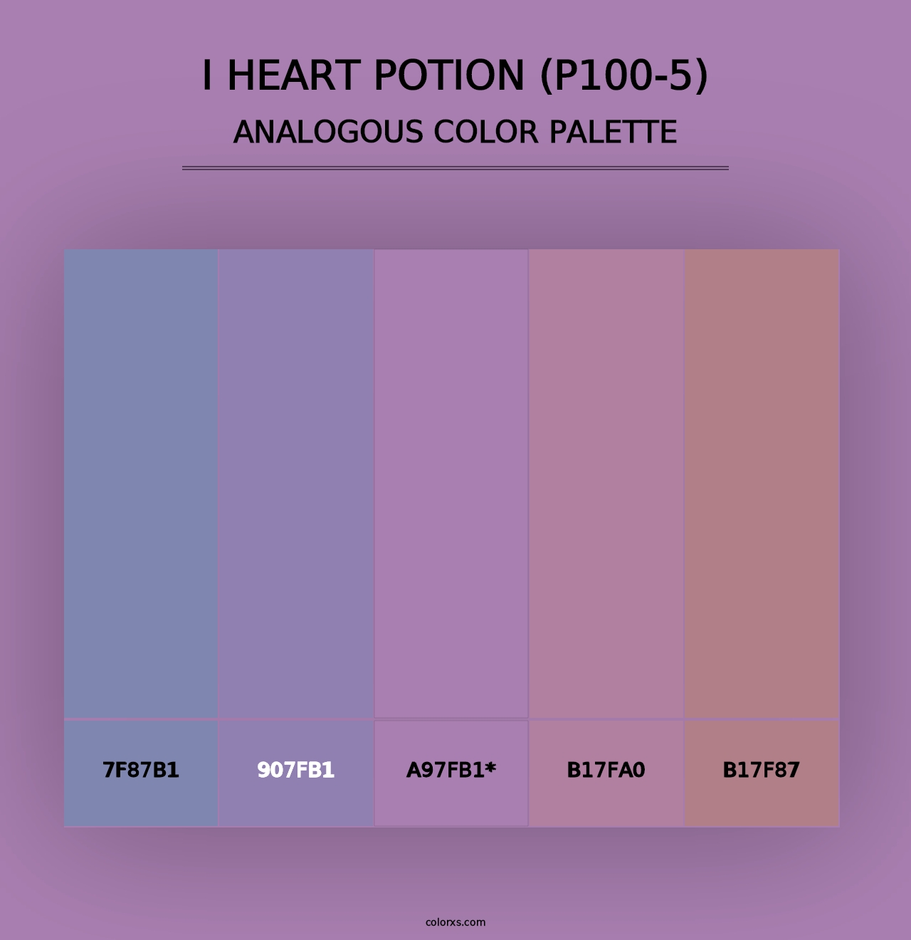 I Heart Potion (P100-5) - Analogous Color Palette