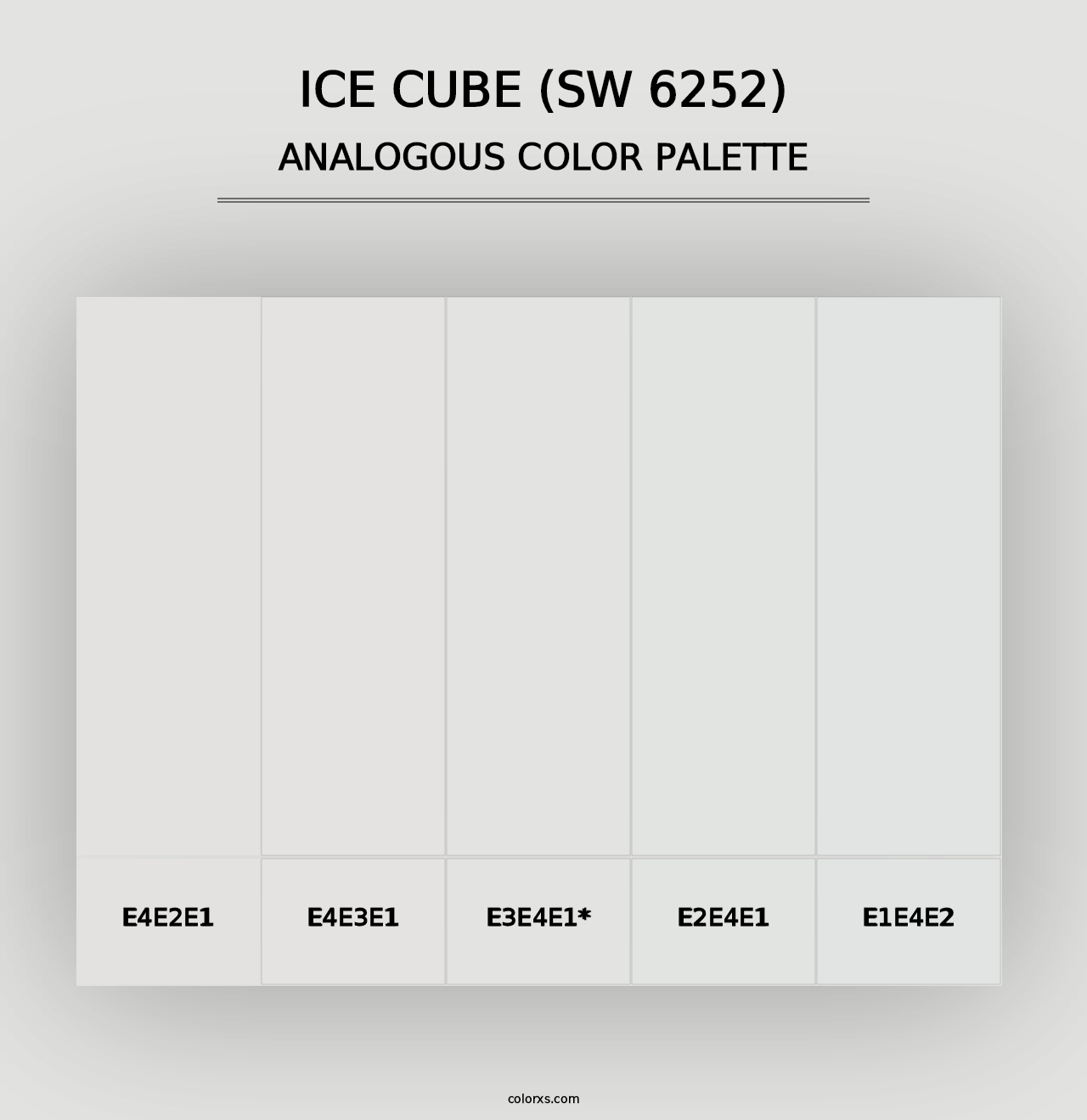 Ice Cube (SW 6252) - Analogous Color Palette