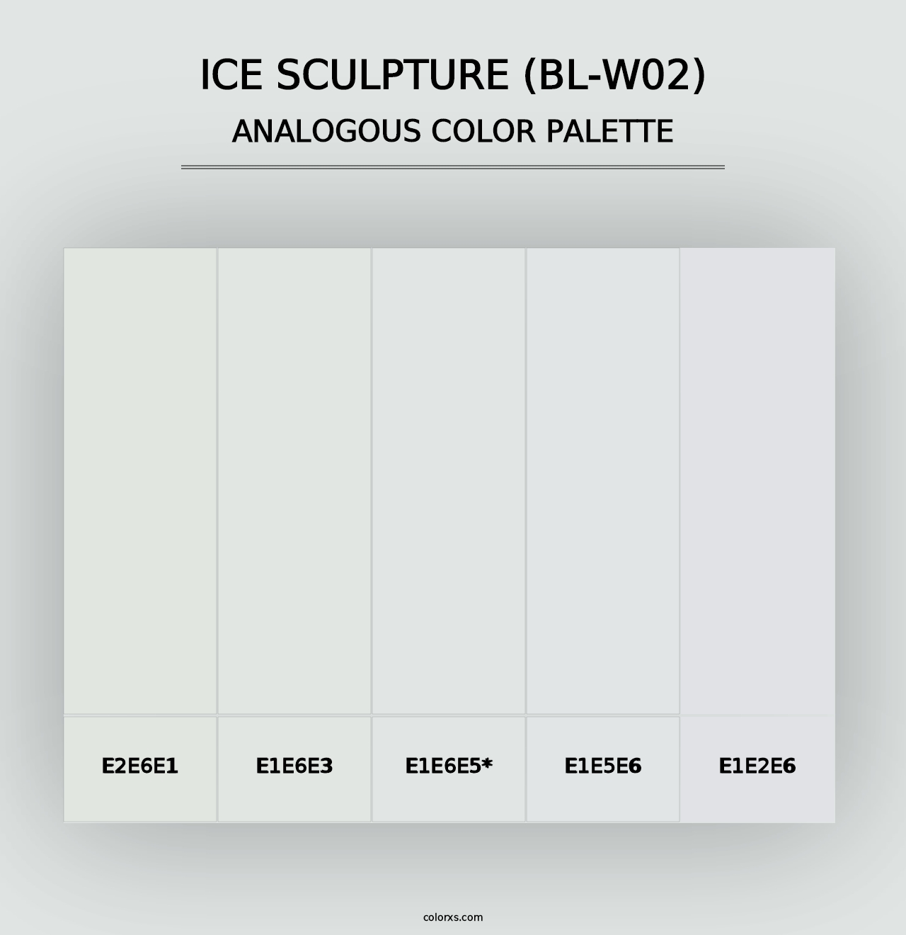 Ice Sculpture (BL-W02) - Analogous Color Palette