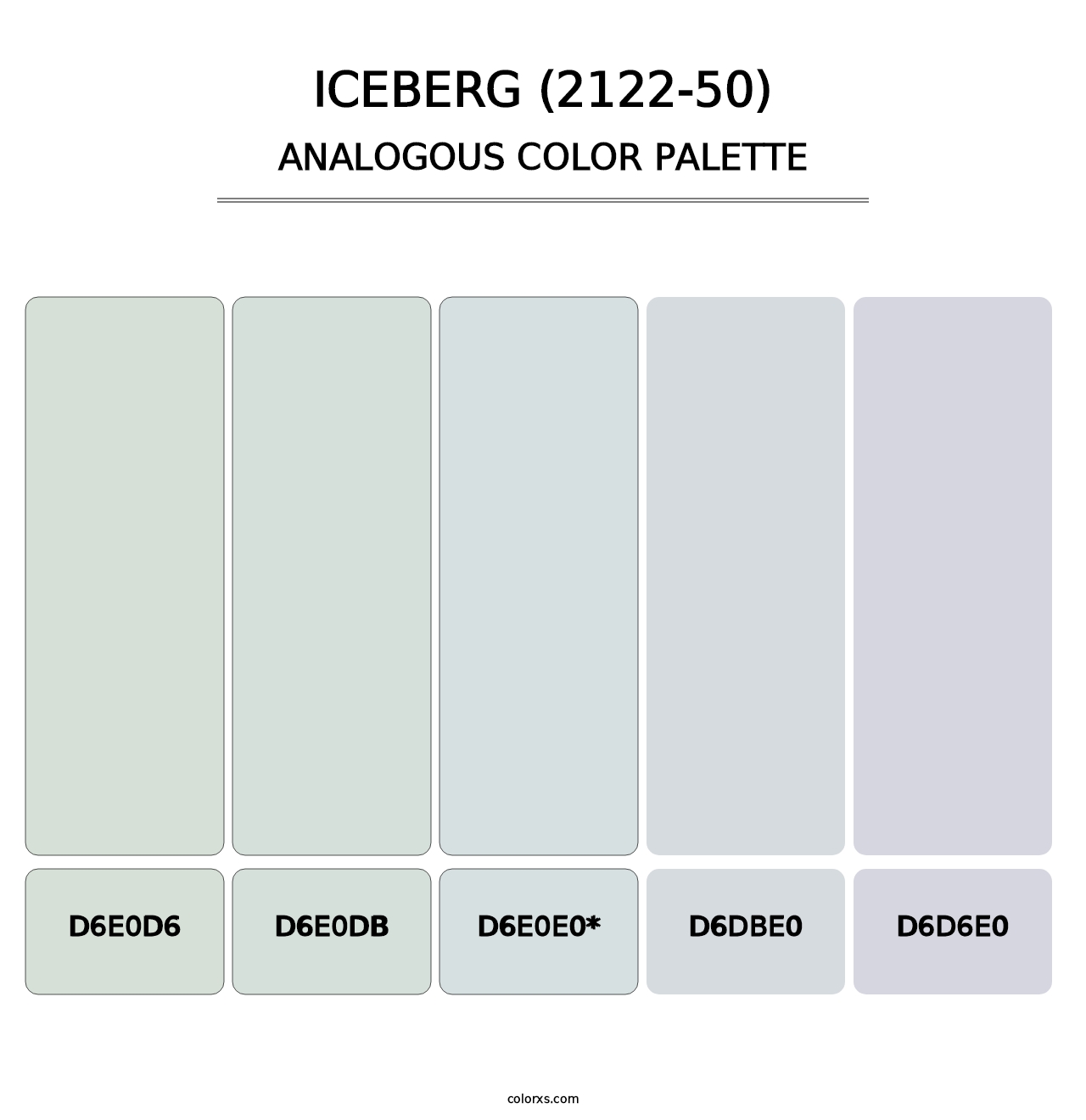 Iceberg (2122-50) - Analogous Color Palette