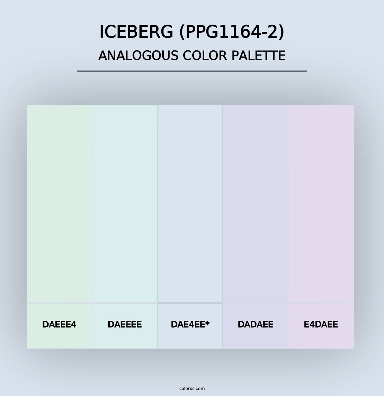 Iceberg (PPG1164-2) - Analogous Color Palette