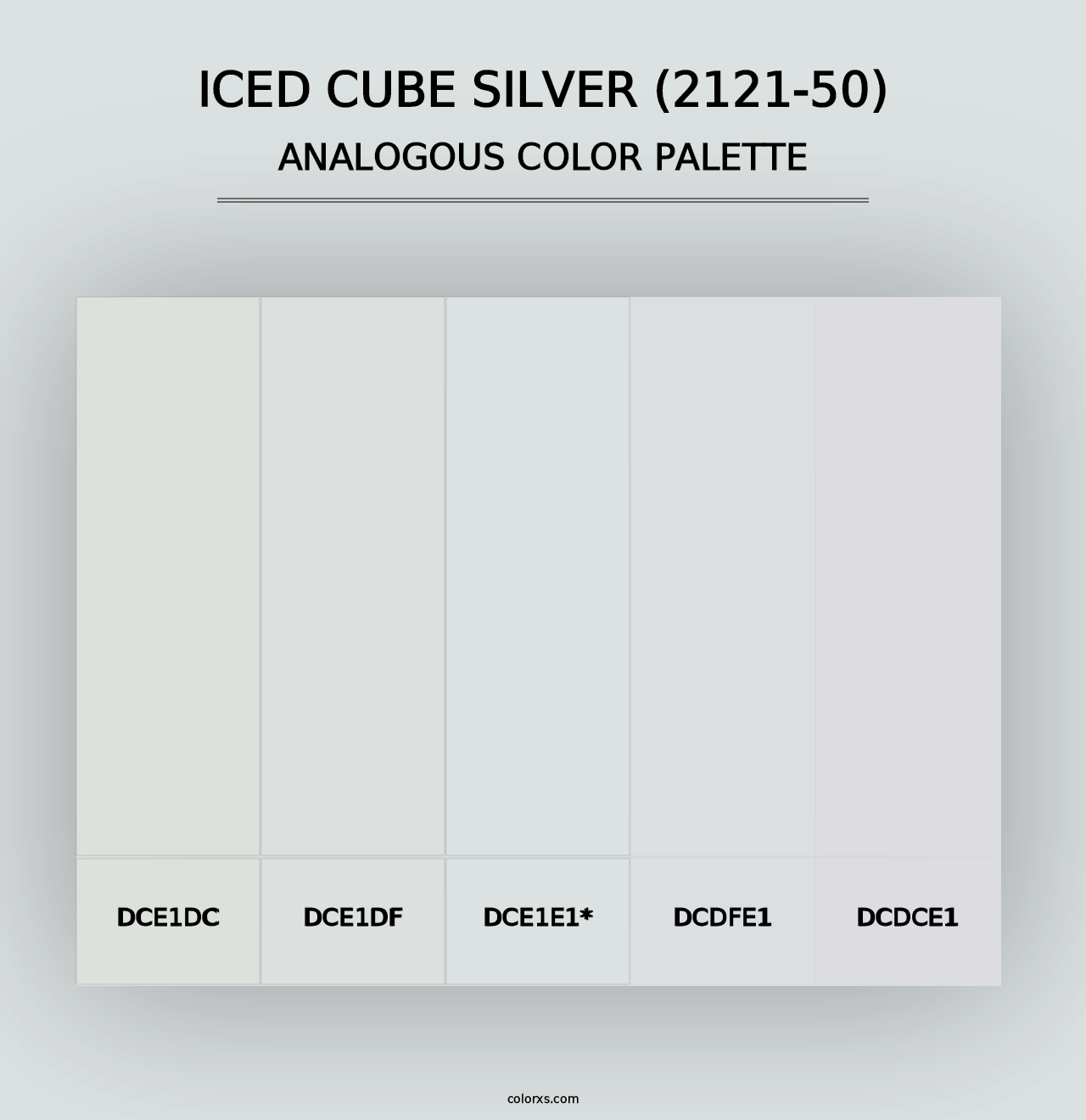 Iced Cube Silver (2121-50) - Analogous Color Palette