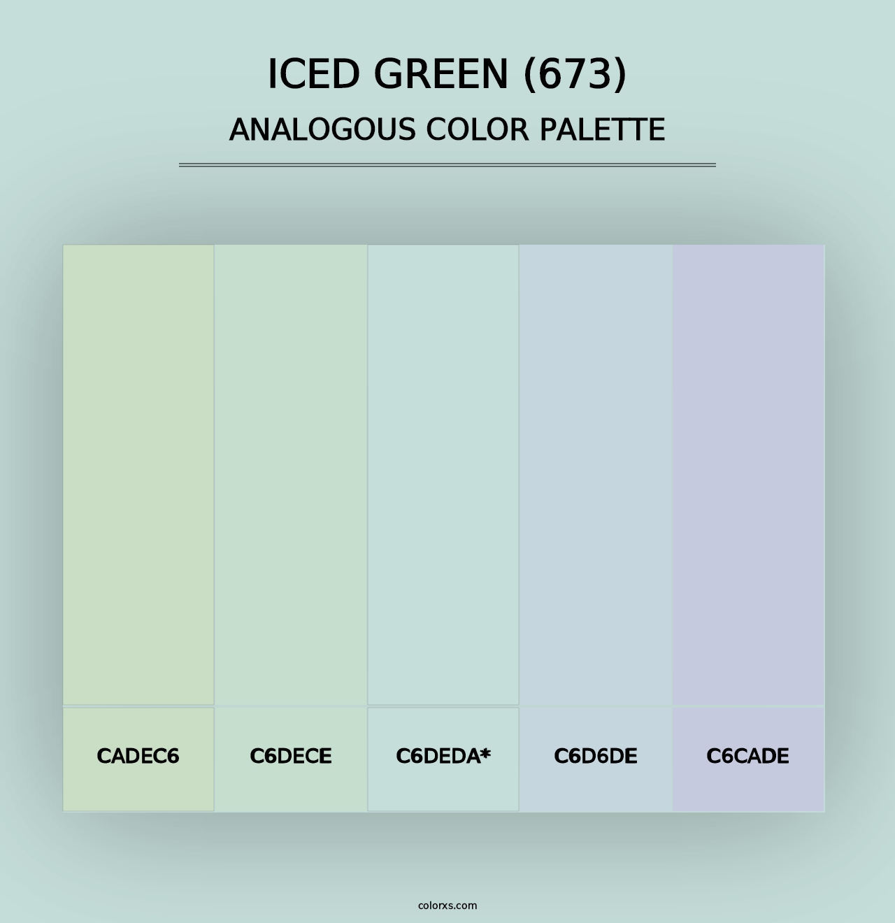 Iced Green (673) - Analogous Color Palette