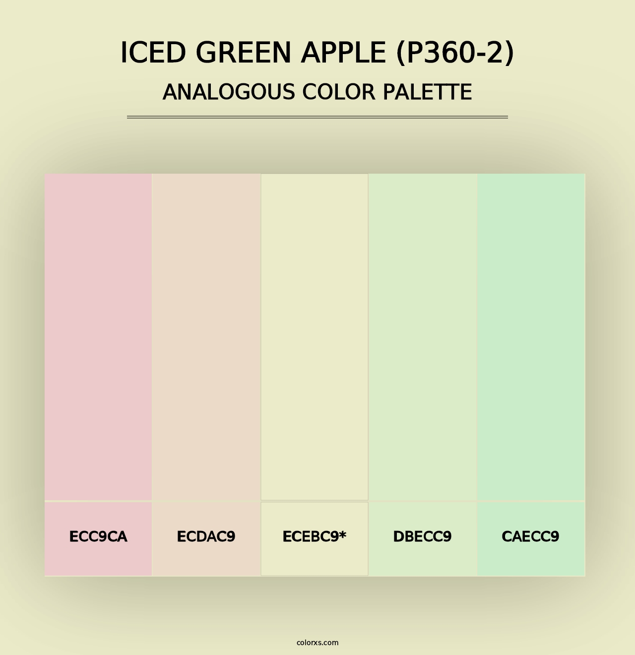 Iced Green Apple (P360-2) - Analogous Color Palette