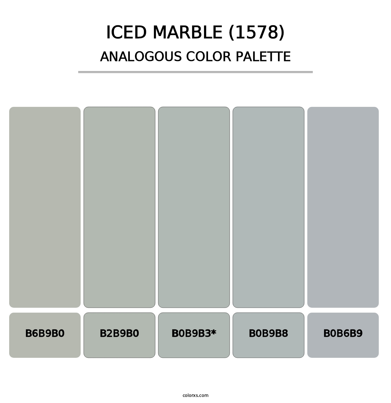 Iced Marble (1578) - Analogous Color Palette