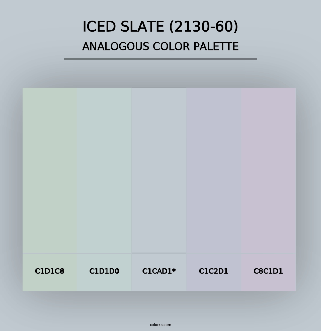 Iced Slate (2130-60) - Analogous Color Palette