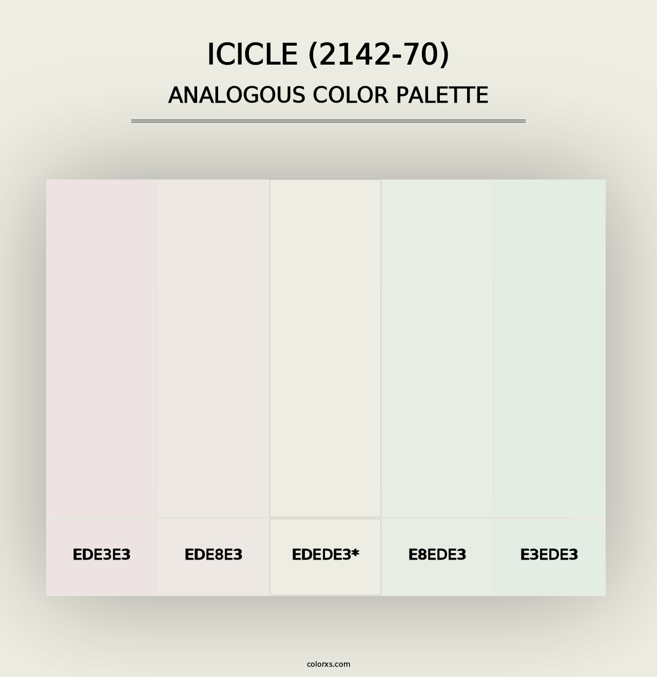 Icicle (2142-70) - Analogous Color Palette