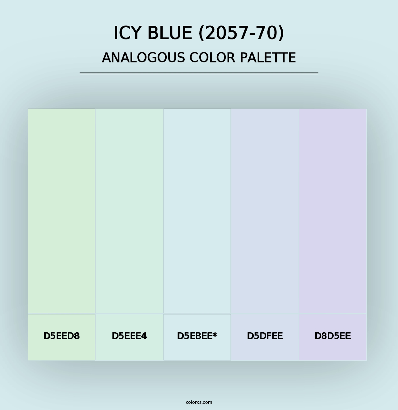 Icy Blue (2057-70) - Analogous Color Palette