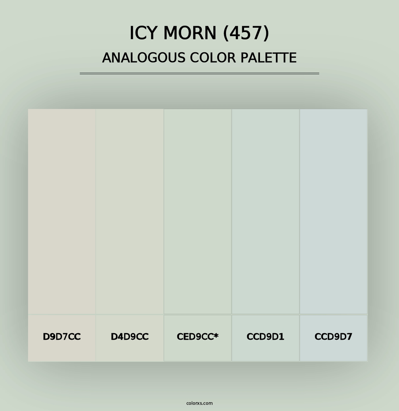 Icy Morn (457) - Analogous Color Palette