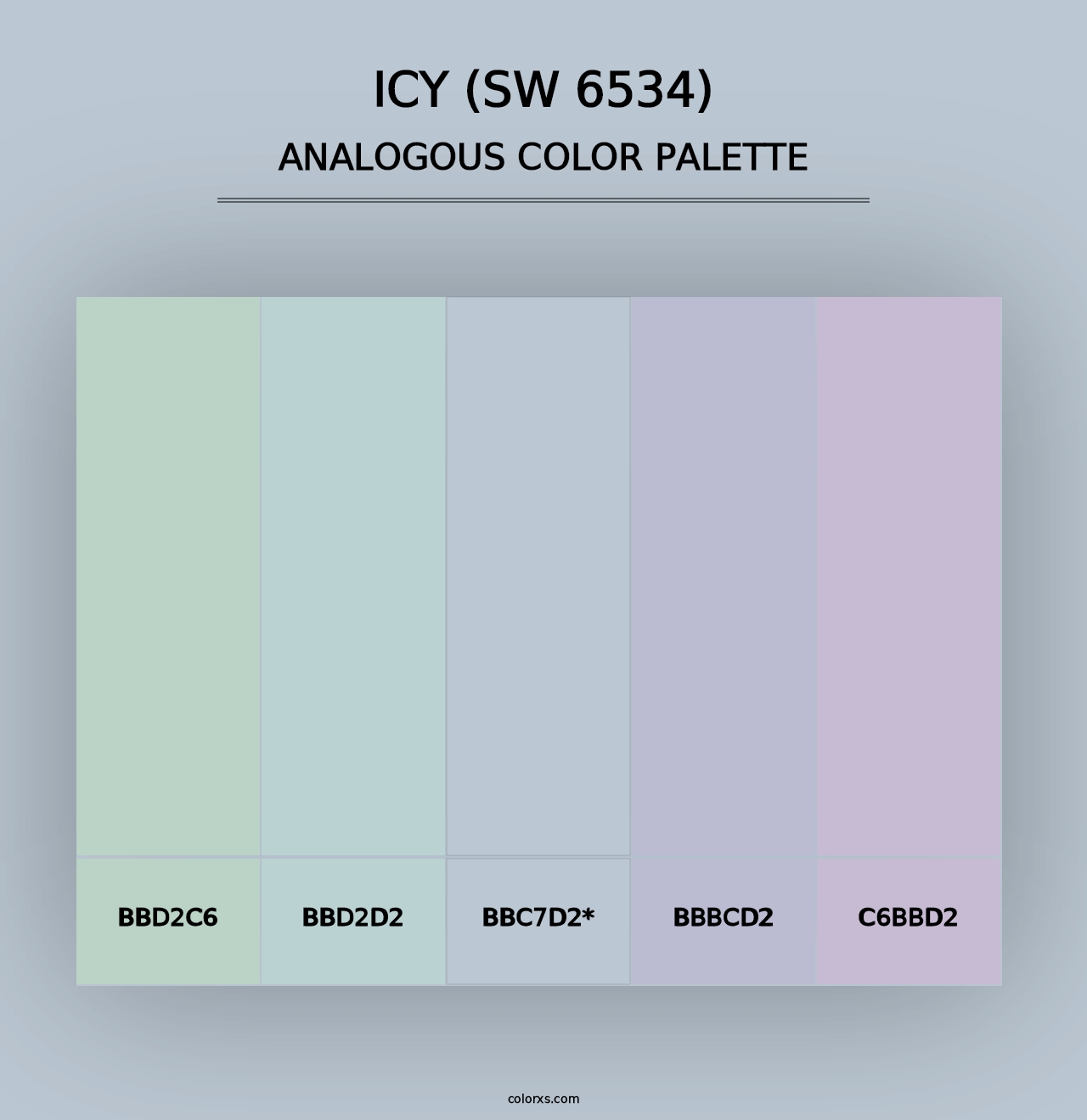 Icy (SW 6534) - Analogous Color Palette