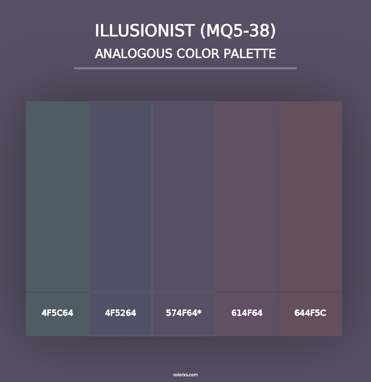 Illusionist (MQ5-38) - Analogous Color Palette