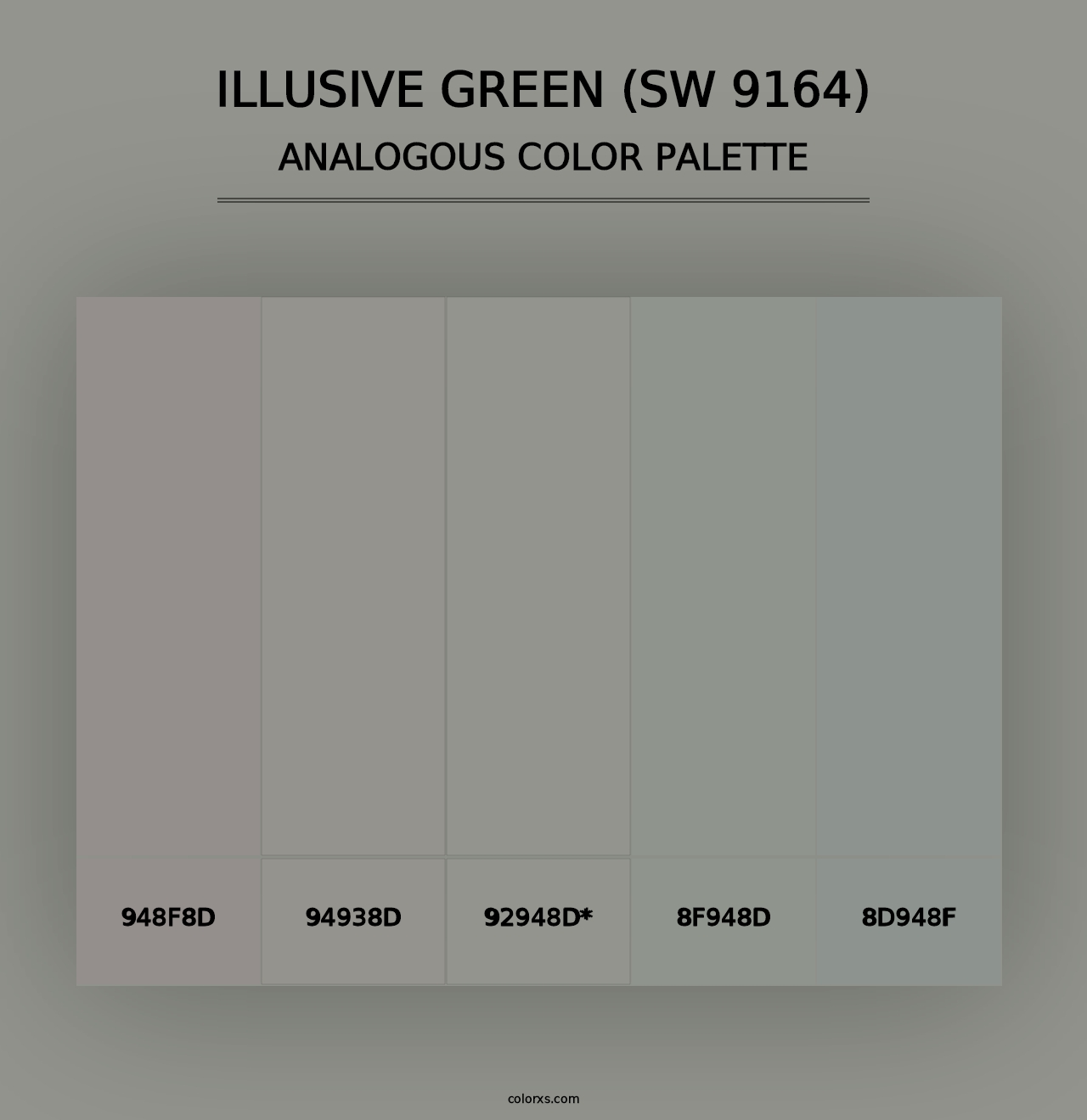 Illusive Green (SW 9164) - Analogous Color Palette