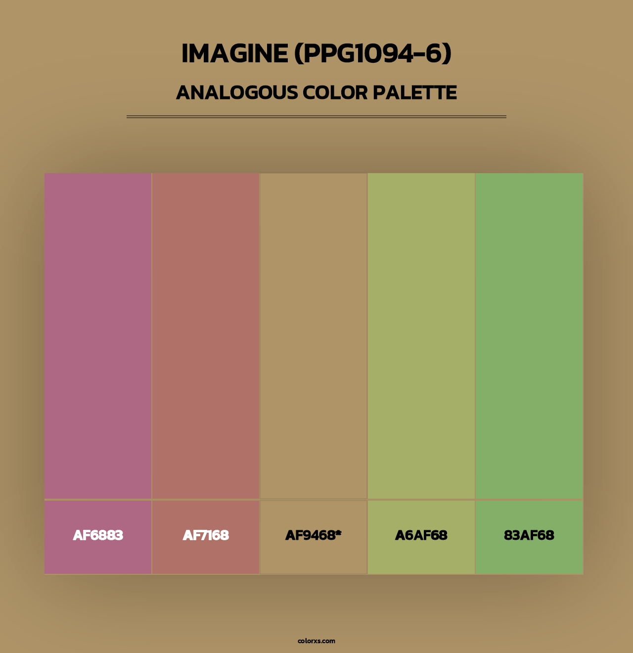 Imagine (PPG1094-6) - Analogous Color Palette