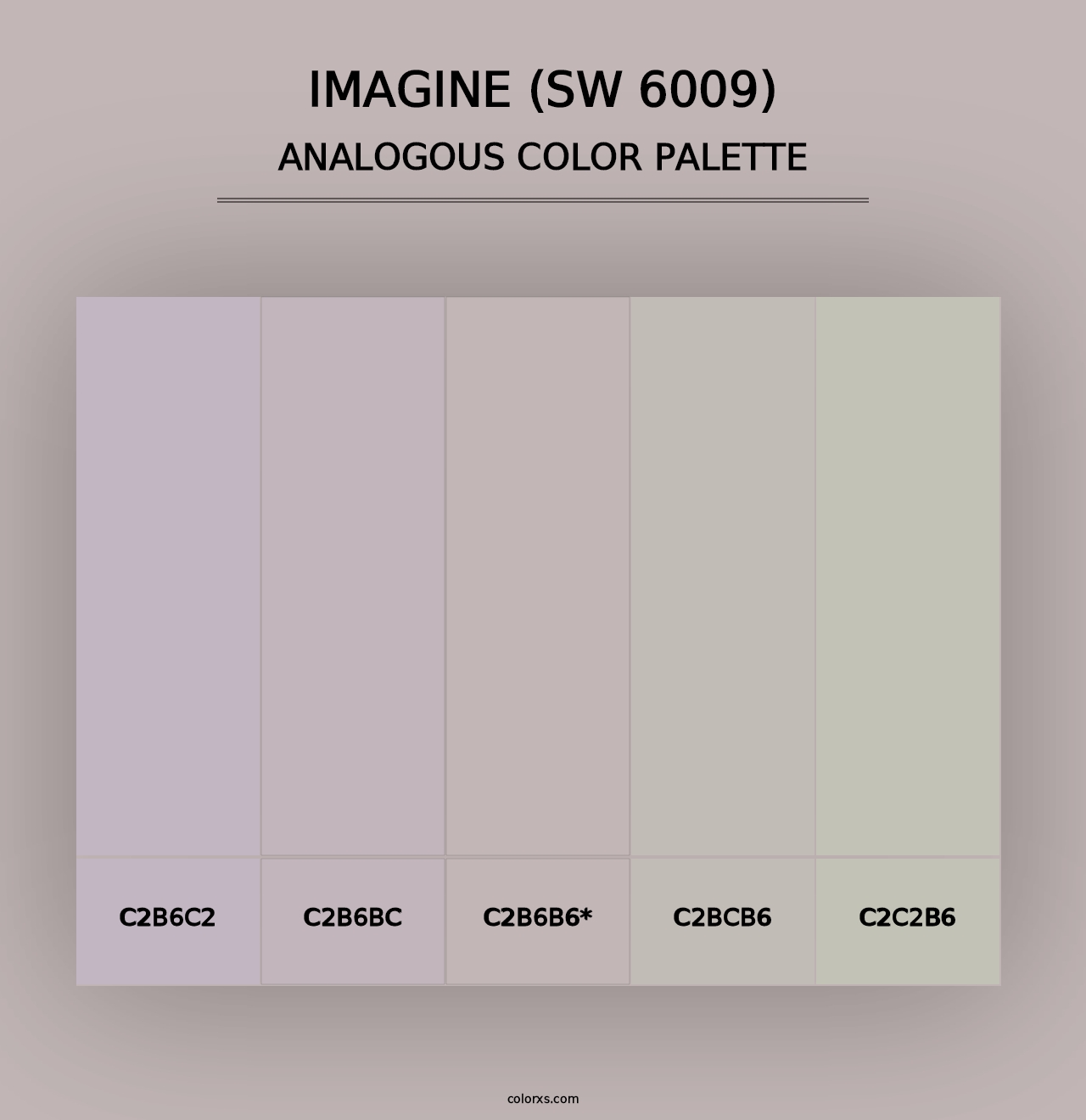 Imagine (SW 6009) - Analogous Color Palette