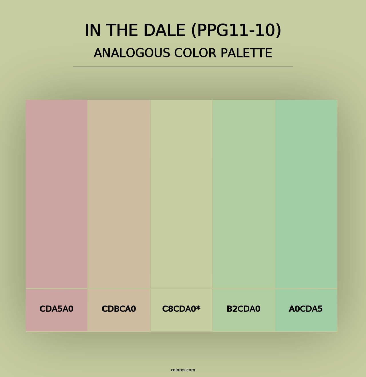 In The Dale (PPG11-10) - Analogous Color Palette